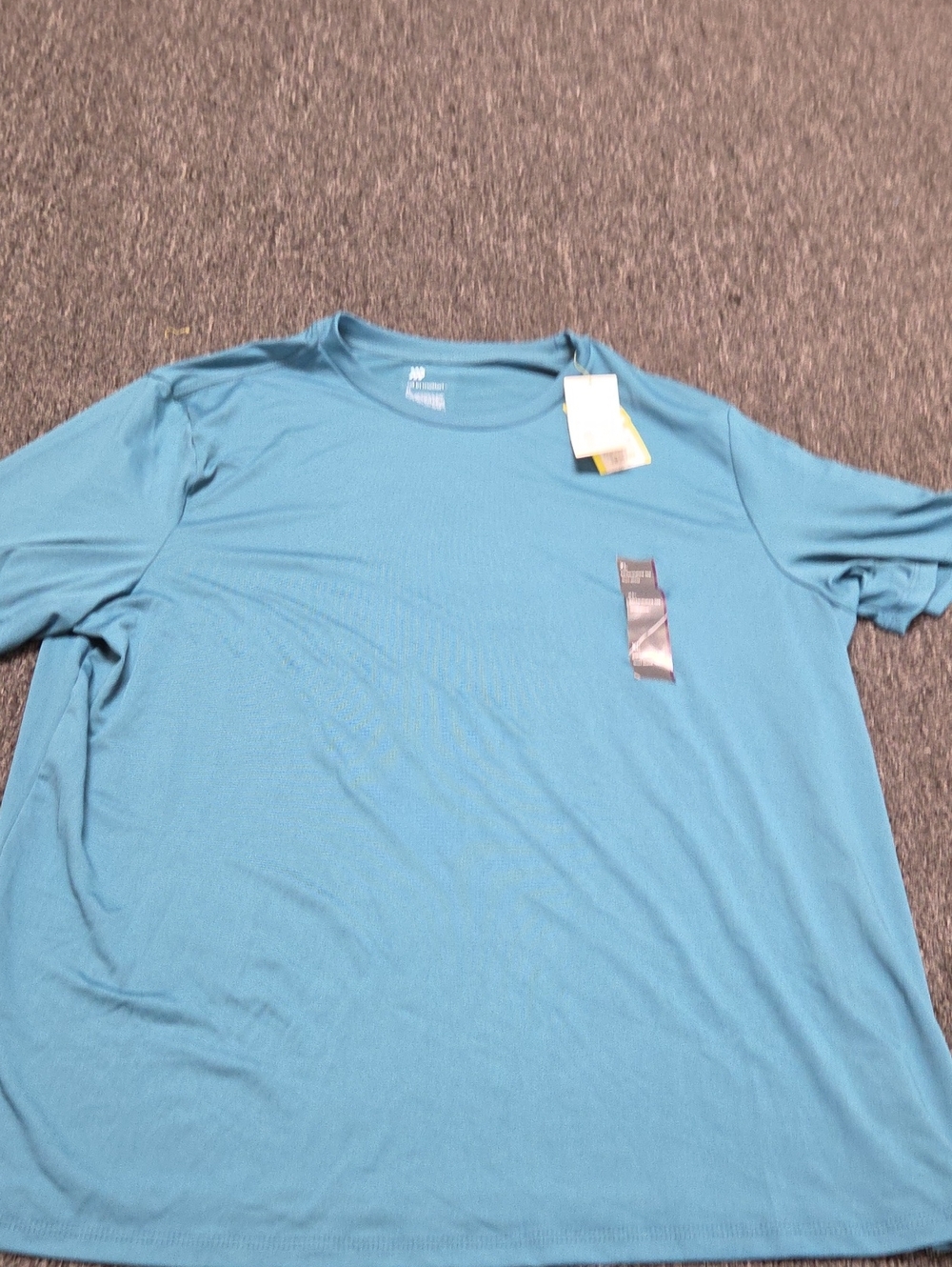 (#2C) All in motion Men's Short Sleeve Athletic Tee - Teal Blue